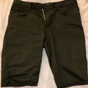 Vans Flat Front Shorts - Stretchy - Green - Sz:32